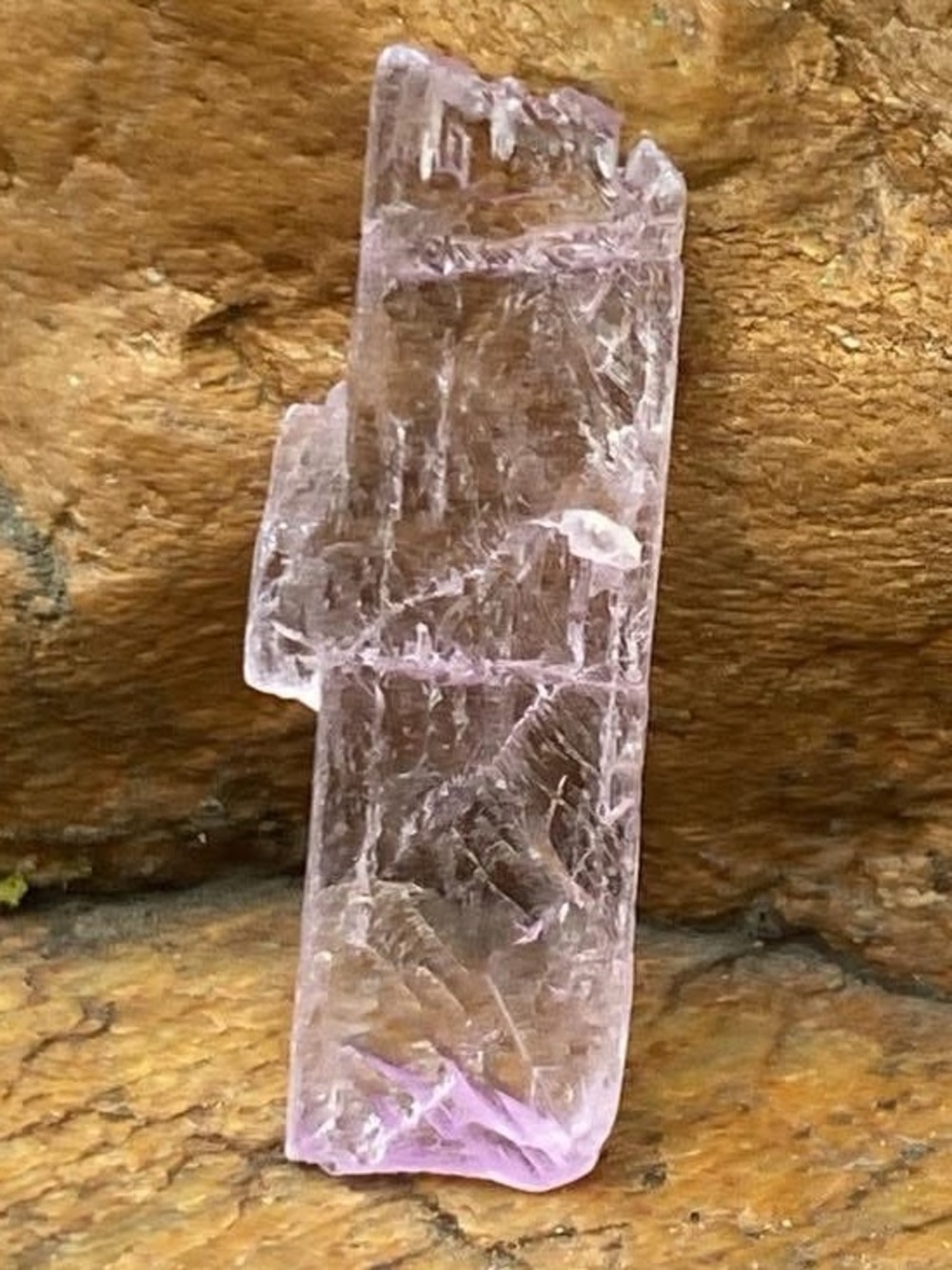 Natural Pink Kunzite Crystal Point